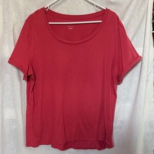 J. Jill Vibrant Red Short Sleeve Tee